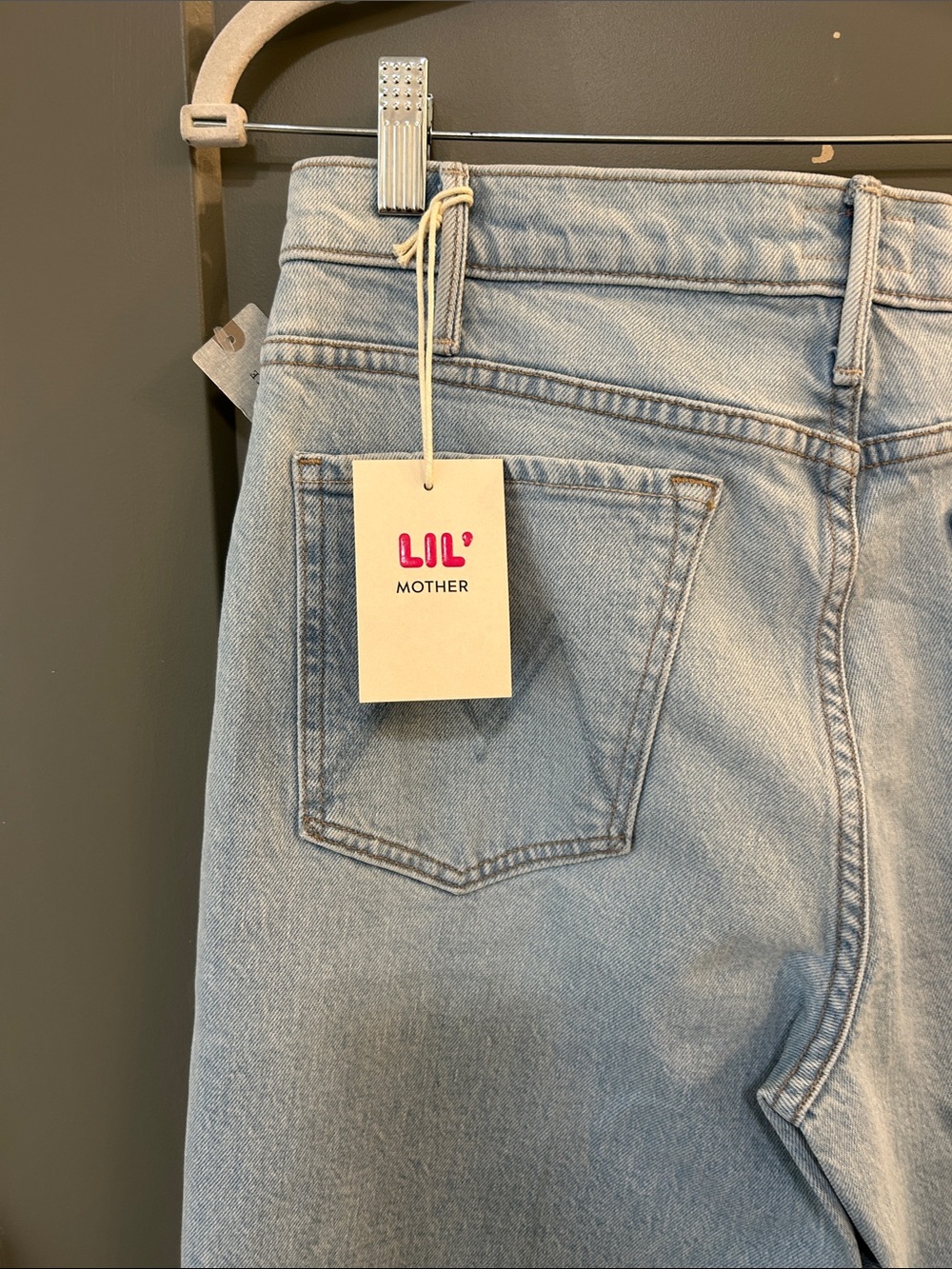 MOTHER Lil Hustler Roller Skimp Fray Bring The Cooler Wide Leg Frayed Hem Jeans - Picture 4 of 5